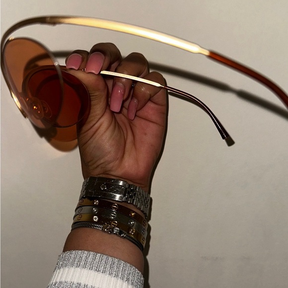 Orange Chanel Sunglasses. - Picture 7 of 7